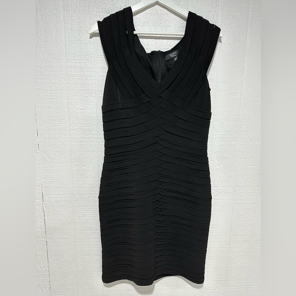 Tadashi collection formal midi dress black size M - Picture 1 of 12